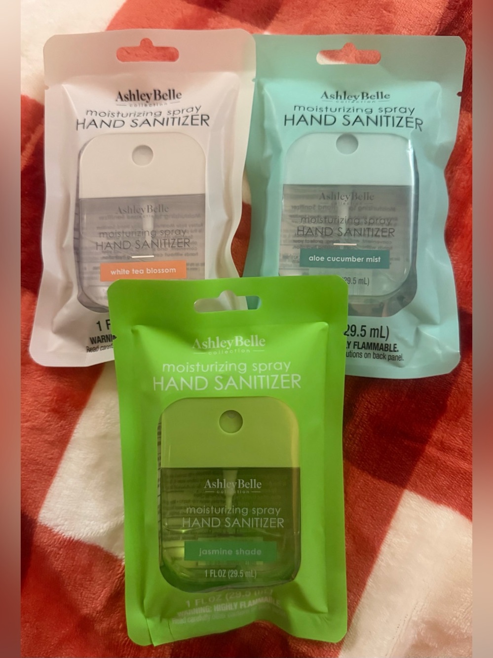 Moisturizing Spray Hand Sanitizer - Green, White & Teal